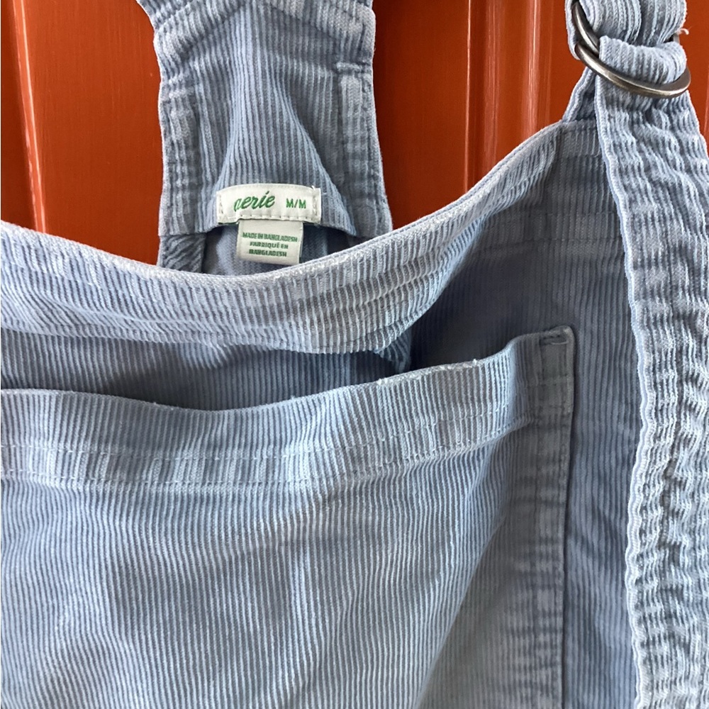 Aerie Light Blue Corduroy Overalls